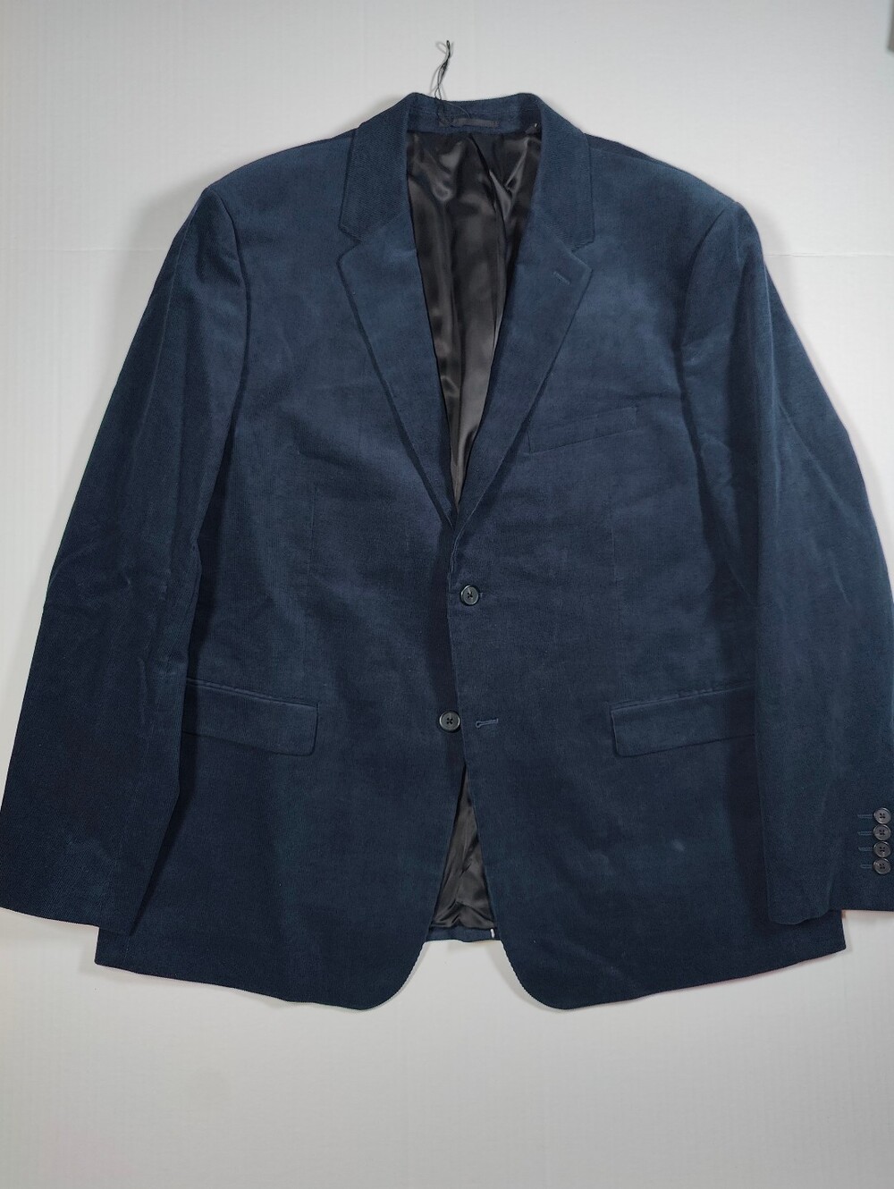 NWOT Theory Mens Navy Blue Corduroy Cotton Blazer Size 48R